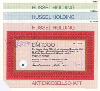 Hussel Holding AG (3 Stücke)