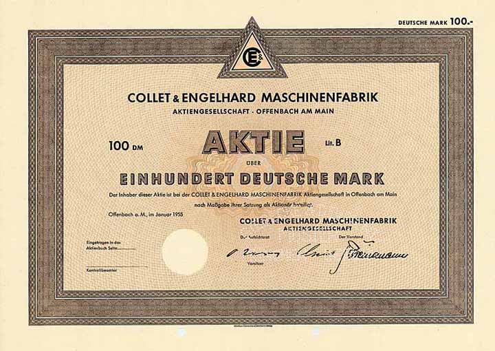 Collet & Engelhard Maschinenfabrik
