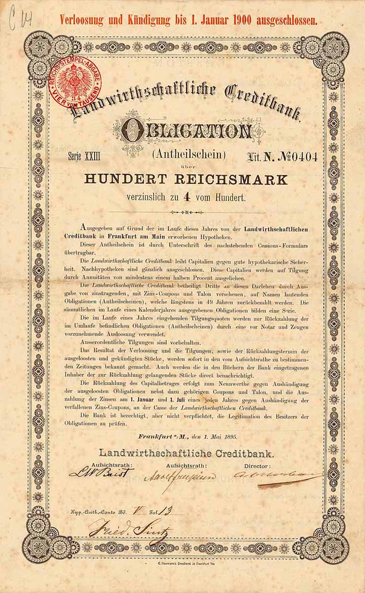 Landwirthschaftliche Creditbank