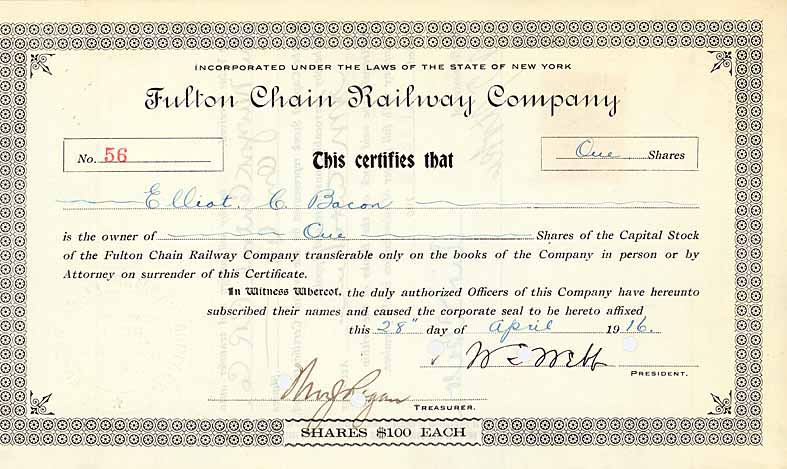 Fulton Chain Railway