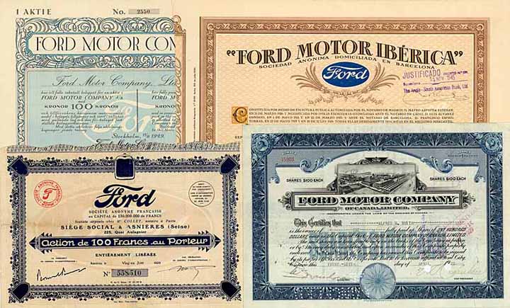 Ford Motor Co. - Ford-Werke (31 Stücke)