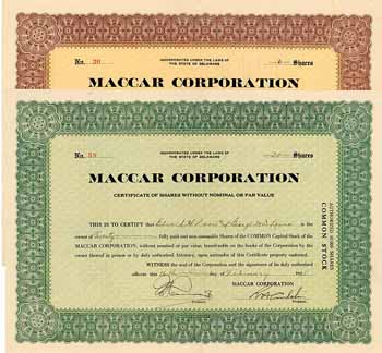 Maccar Corporation (2 Stücke)