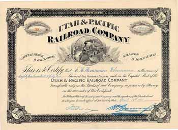 Utah & Pacific Railroad (OU E.H. Harriman)