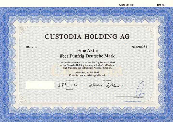 Custodia Holding AG