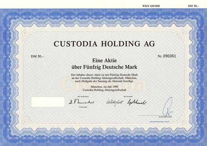 Custodia Holding AG