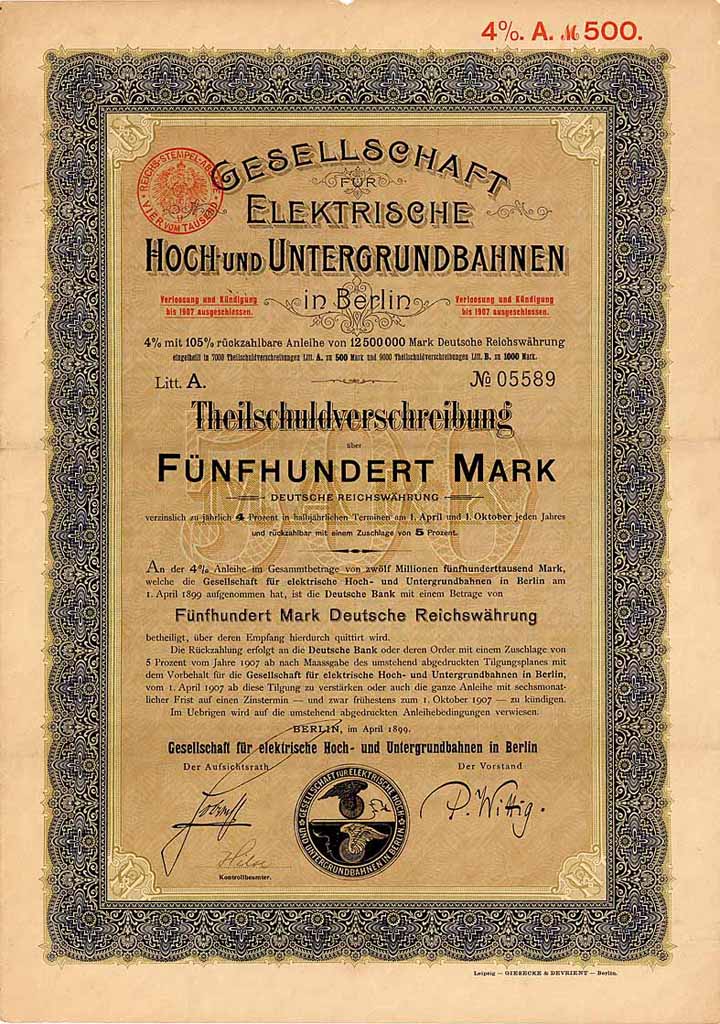 Gesellschaft für elektrische Hoch- und Untergrundbahnen