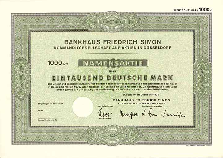 Bankhaus Friedrich Simon KGaA