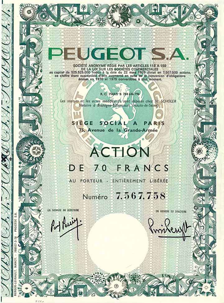 PEUGEOT S.A.