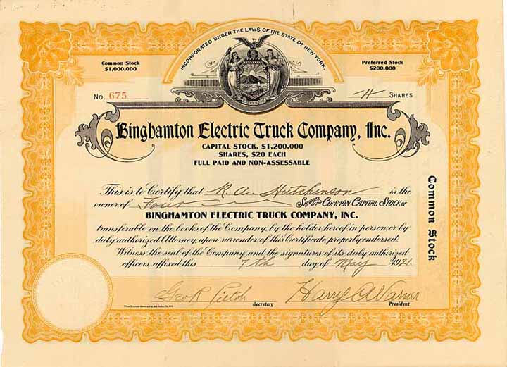 Binghamton Electric Truck Co.