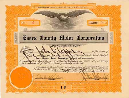 Essex County Motor Corp.