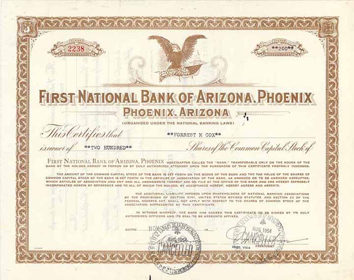 First National Bank of Arizona