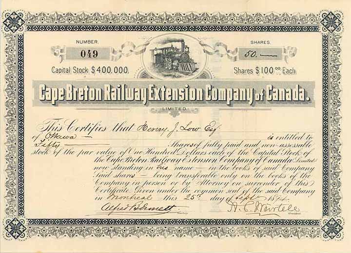 Cape Breton Railway Extension Co. of Canada (Ltd.)