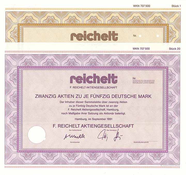 F. Reichelt AG (2 Stücke)
