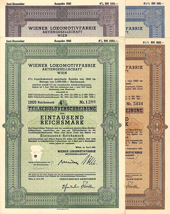 Wiener Lokomotivfabrik AG (4 Stücke)