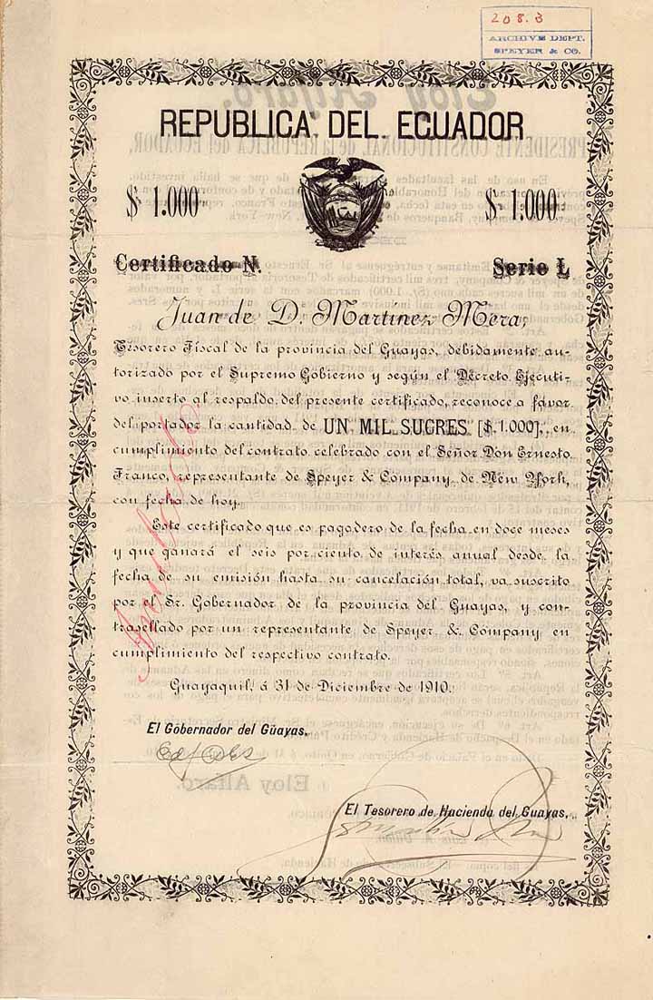 Provincia del Guayas, Republica del Ecuador