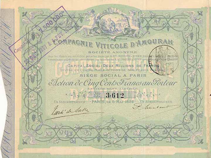 Cie. Viticole d'Amourah S.A.