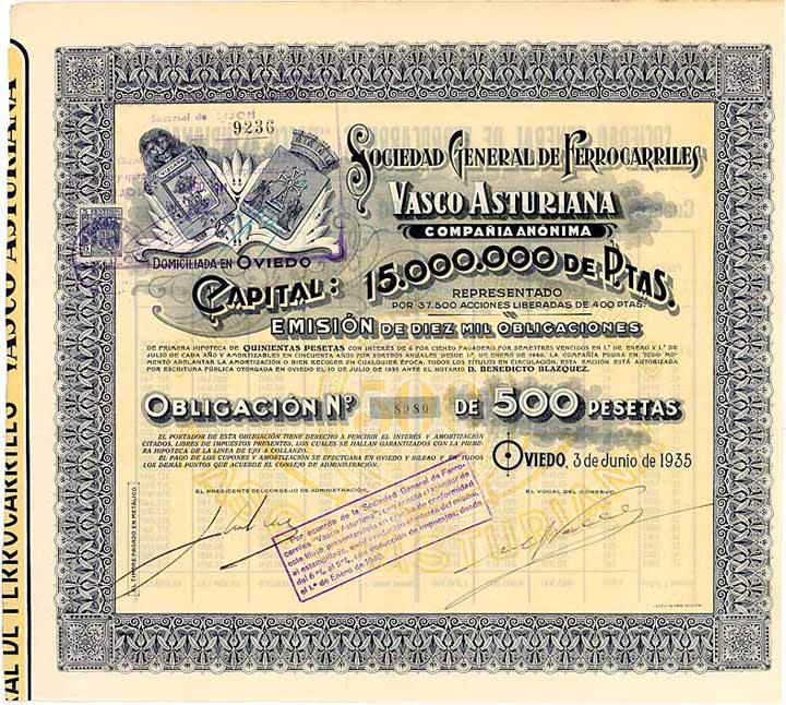 Soc. Gen. de Ferrocarriles Vasco-Asturiana C.A.