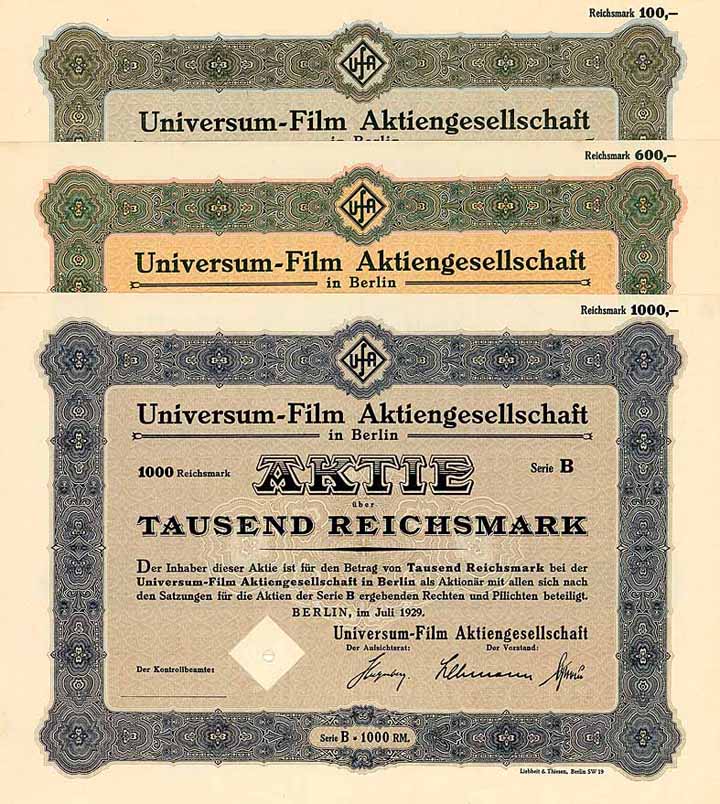 Universum-Film AG (7 Stücke)