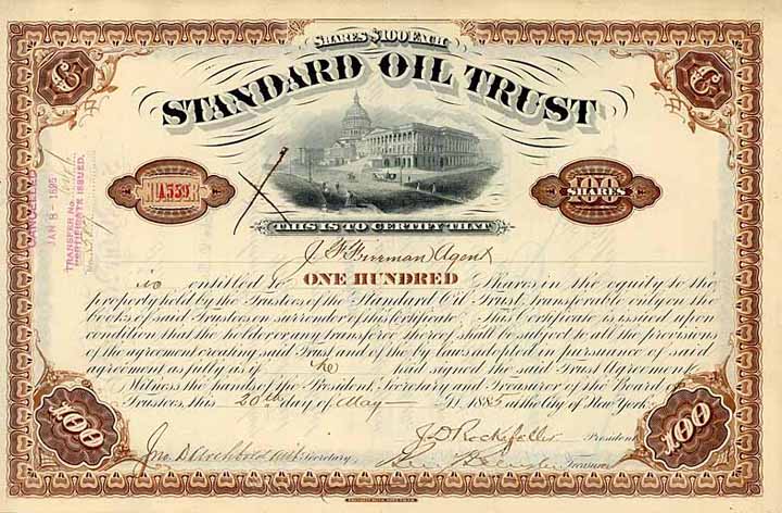 Standard Oil Trust (OU J.D. Rockefeller, Archbold, Freeman)