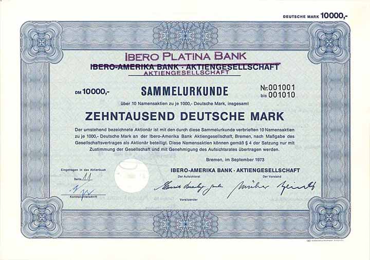 Ibero Platina Bank (Ibero-Amerika Bank) AG