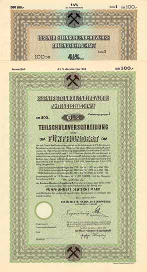 Essener Steinkohlenbergwerke AG (2 Stücke)