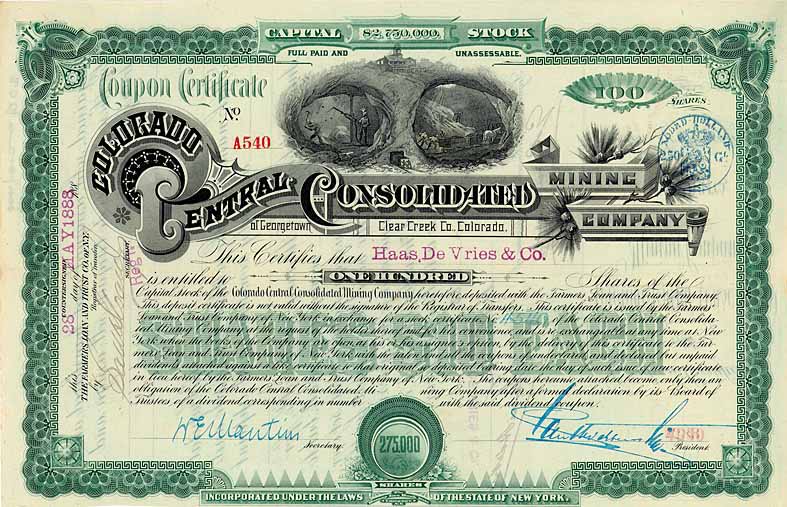 Colorado Central Consolidated Mining Co.