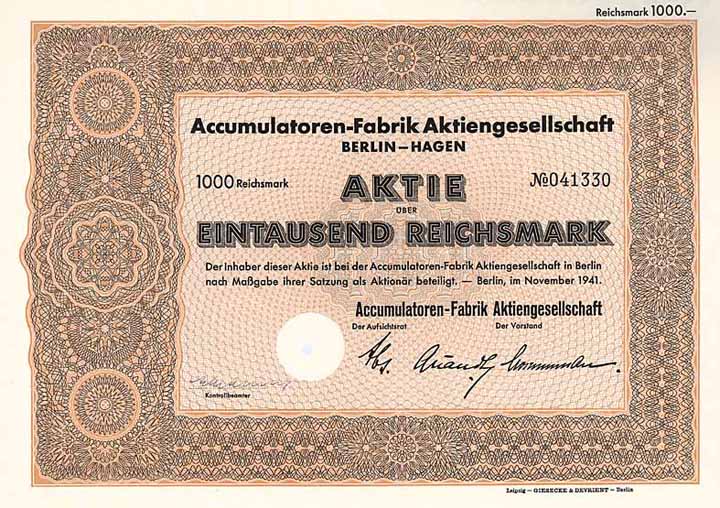 Accumulatoren-Fabrik AG