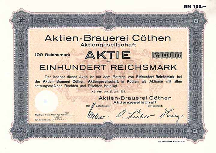 Aktien-Brauerei Cöthen AG