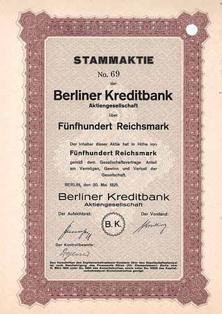 Berliner Kreditbank AG