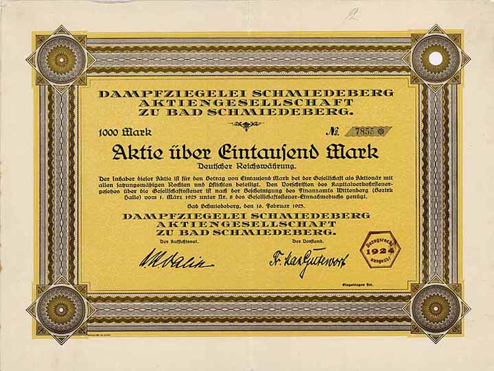 Dampfziegelei Schmiedeberg AG