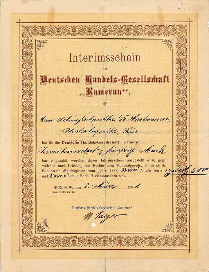 Deutsche Handels-Gesellschaft "Kamerun"