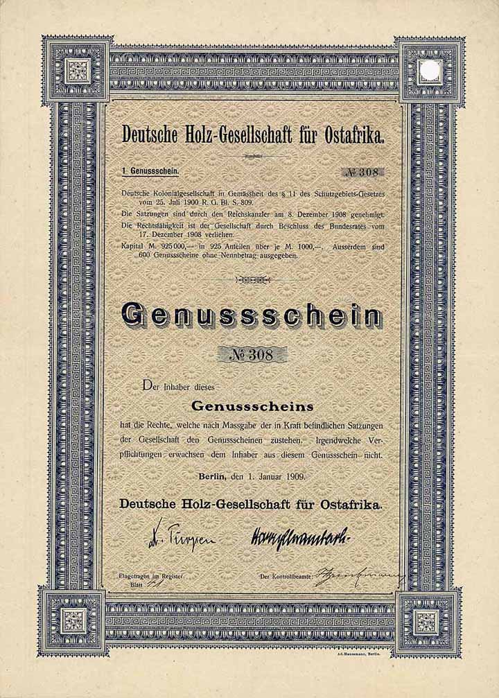 Deutsche Holz-Gesellschaft für Ostafrika