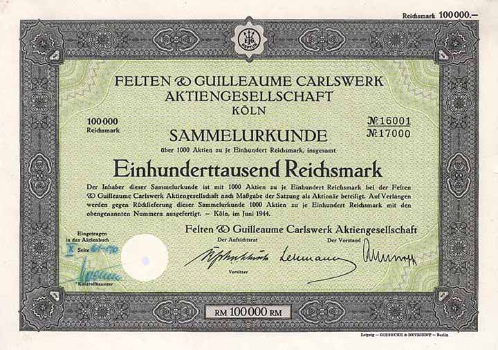 Felten & Guilleaume Carlswerk AG