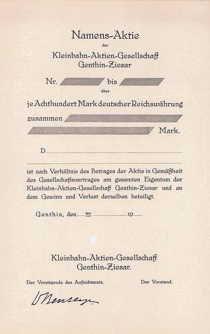 Kleinbahn-AG Genthin-Ziesar