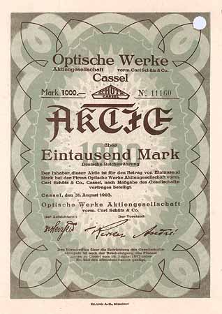 Optische Werke AG vorm. Carl Schütz & Co.
