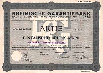 Rheinische Garantiebank Kautions-Versicherungs-AG