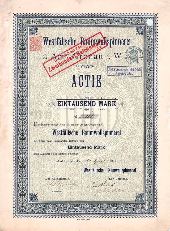 Westfälische Baumwollspinnerei