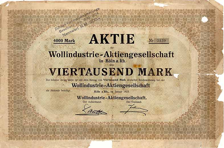 Wollindustrie-AG
