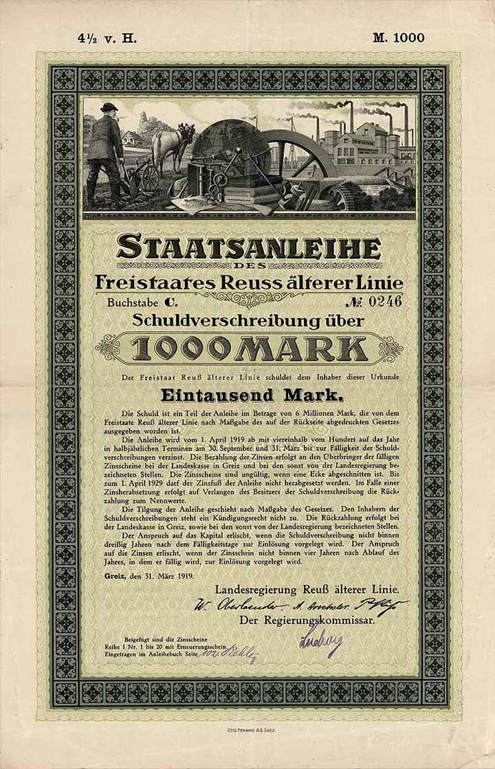Freistaat Reuss ältere Linie