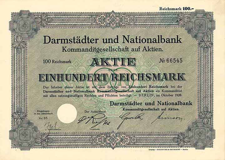 Darmstädter und Nationalbank KGaA