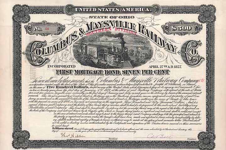 Columbus & Maysville Railway (Southern Division)