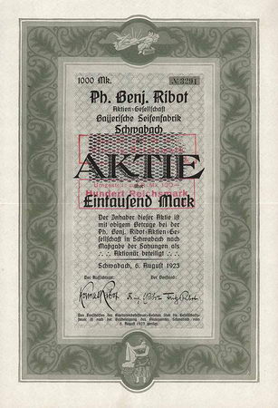 Ph. Benj. Ribot AG Bayerische Seifenfabrik