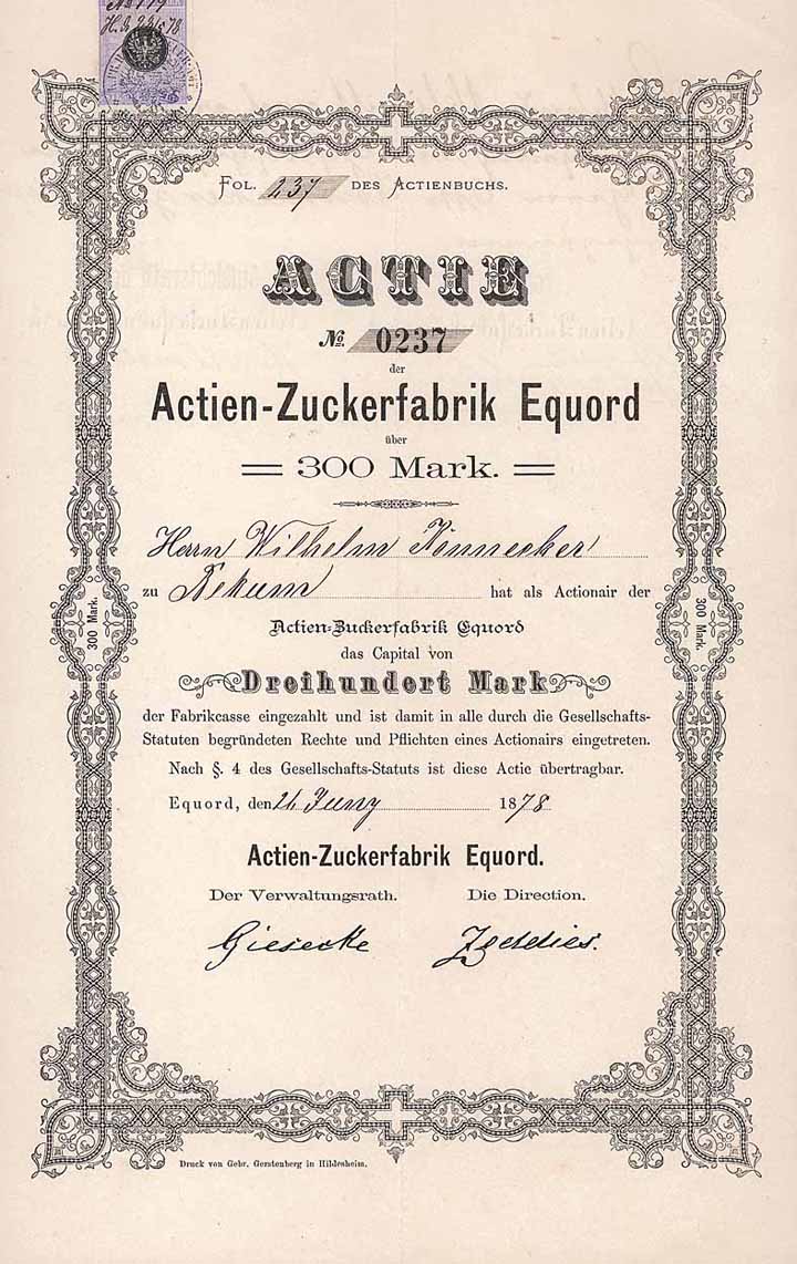 Actien-Zuckerfabrik Equord