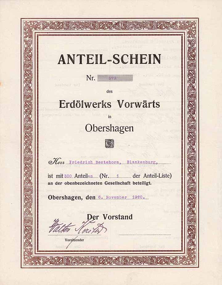 Erdölwerk Vorwärts