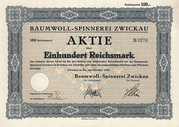Baumwoll-Spinnerei Zwickau