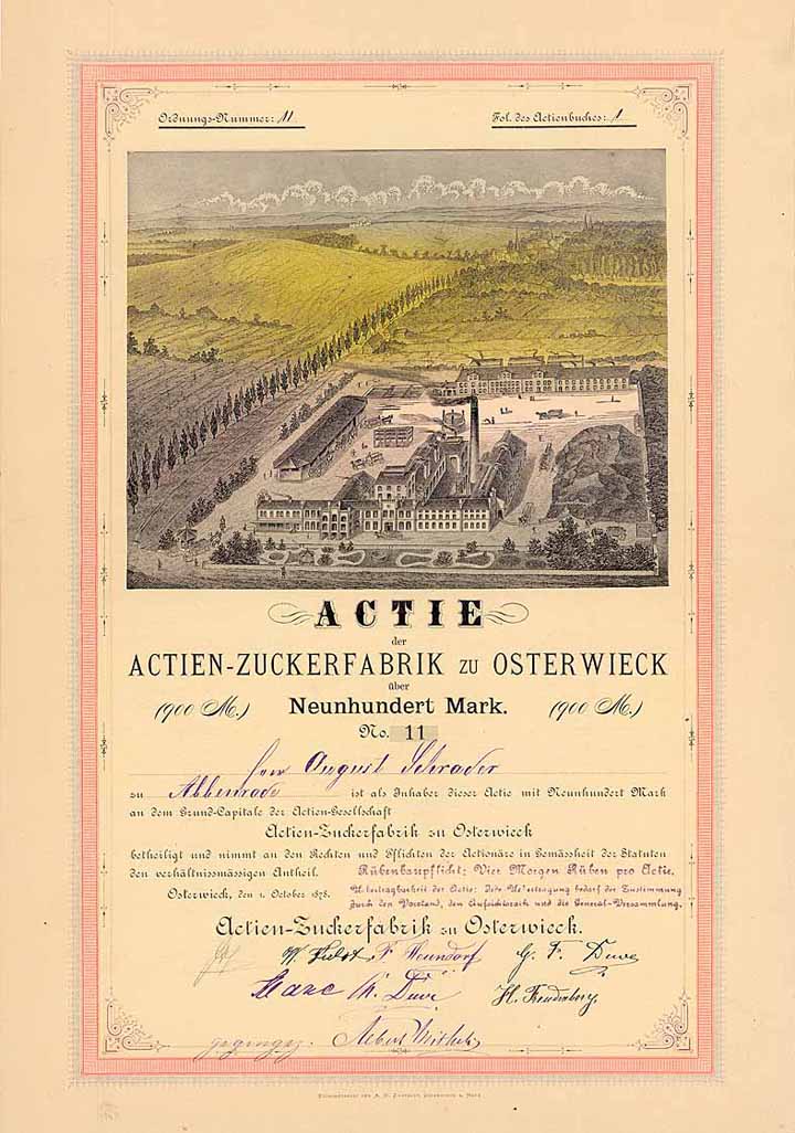 Actien-Zuckerfabrik zu Osterwieck