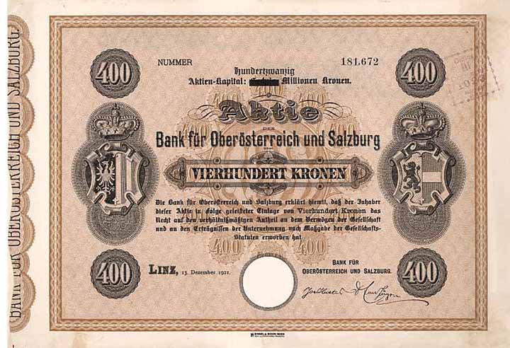 Bank für Oberösterreich und Salzburg