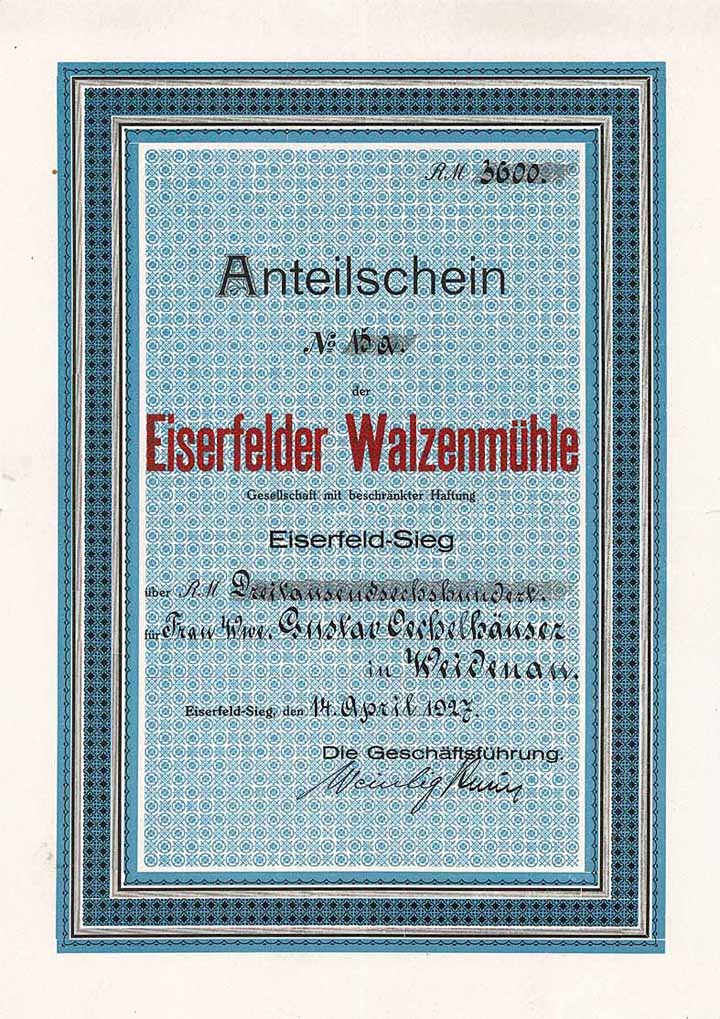 Eiserfelder Walzenmühle GmbH