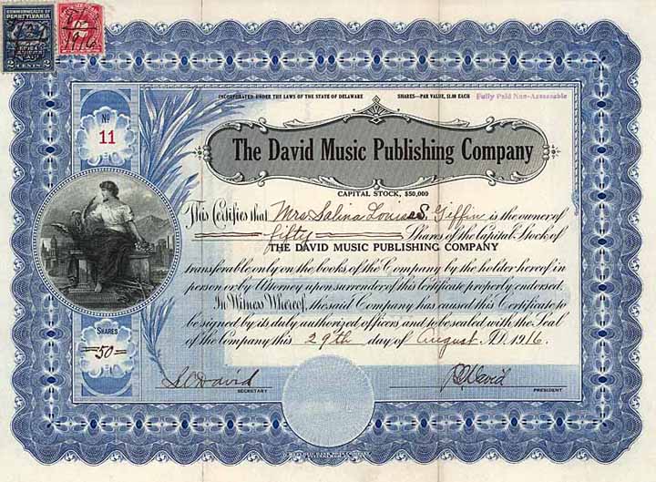 David Music Publishing Co.