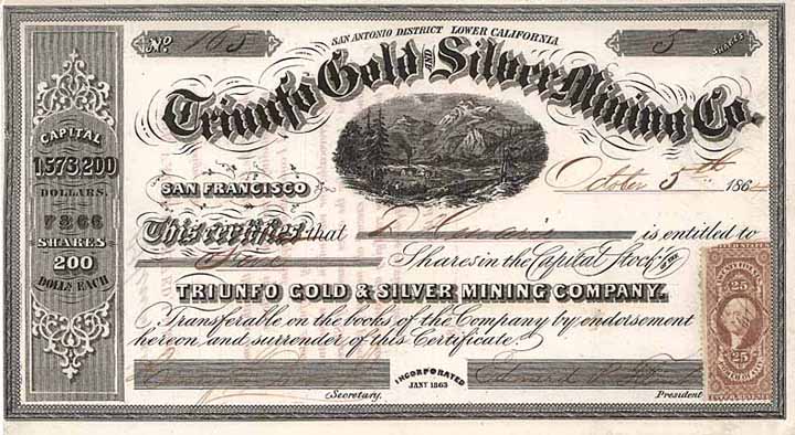 Triunfo Gold & Silver Mining Co.